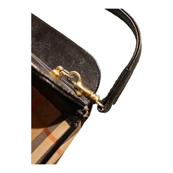 BURBERRY Nova Check & Leather Handbag Crossbody Clutch - Picture 8 of 8